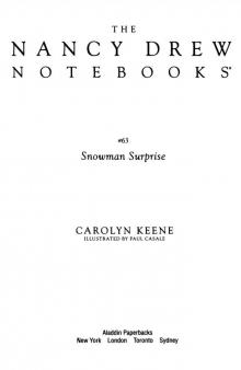 The Snowman Surprise (Nancy Drew Notebooks)