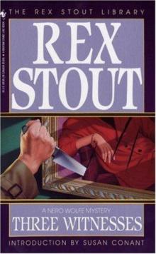 Rex Stout - Nero Wolfe 27 - Three Witnesses