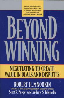 Beyond Winning Beyond Winning